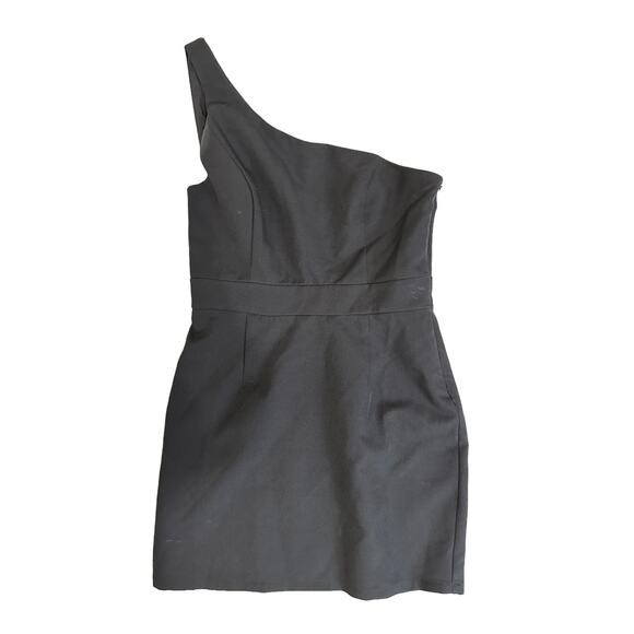 Superdown black one shoulder mini‎ dress size Medium - Picture 1 of 4